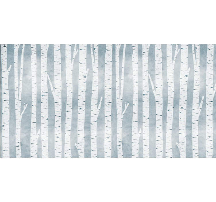 Birch tree nordic style Corridor blind - TenStickers