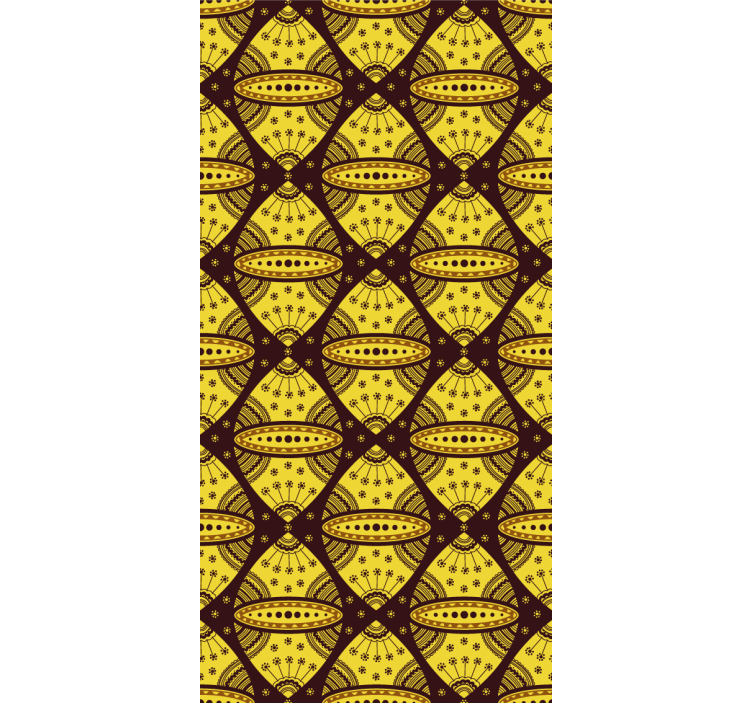 Geometric pattern fusion pattern roller blind - TenStickers