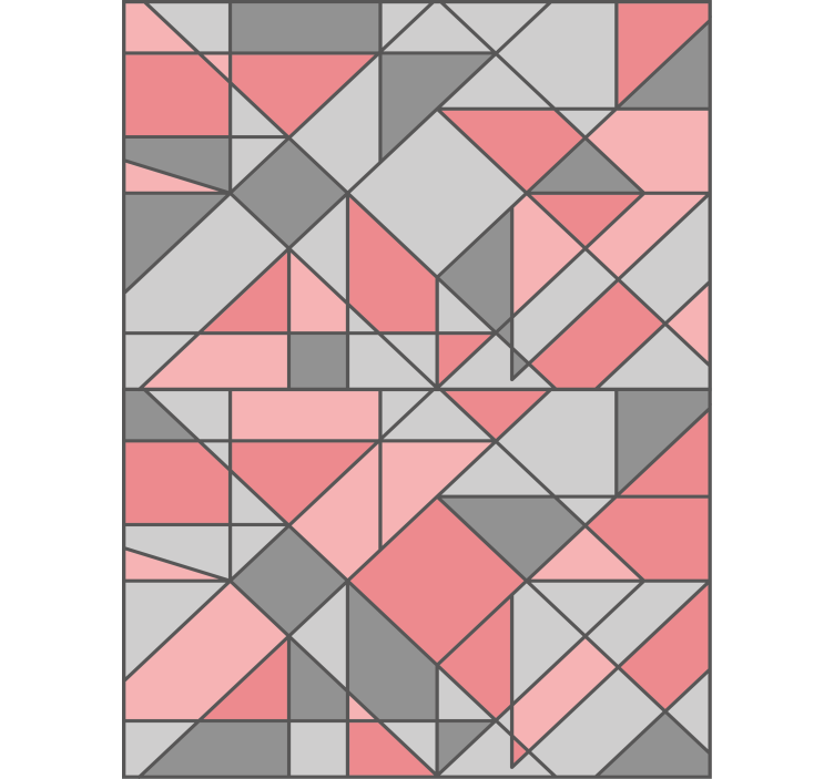 Geometric Shape Arrangement pattern roller blind - TenStickers