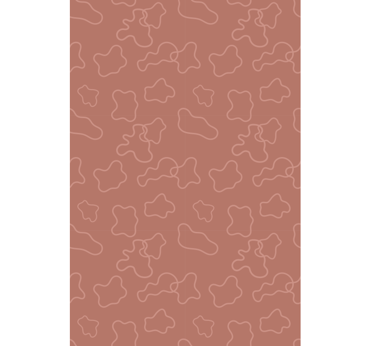 Terracotta irregular cercles Blind painting - TenStickers