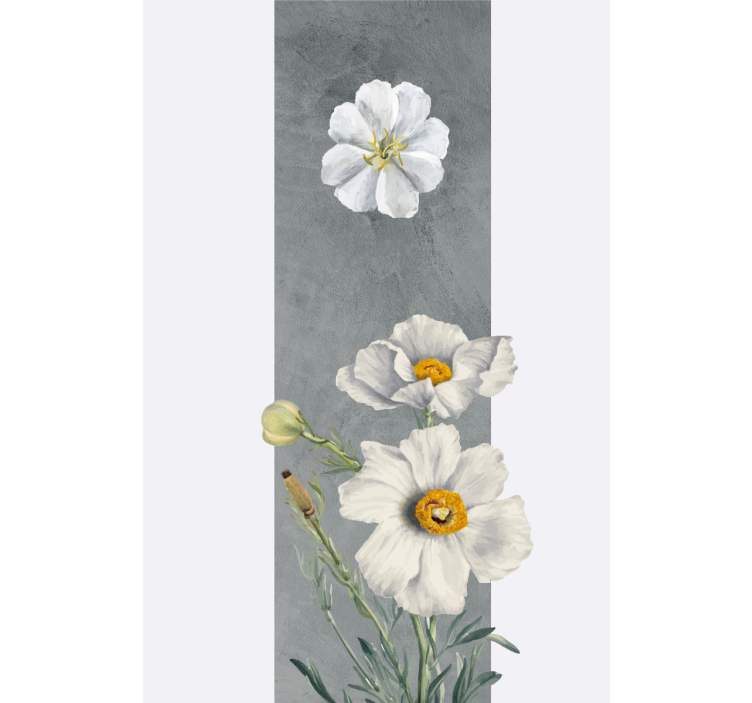 WHITE FLOWER BOUQUET blind flowers and plants - TenStickers