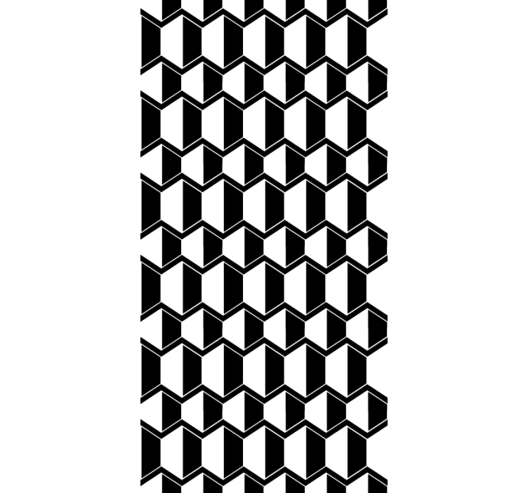 Geometric Monochrome Pattern modern blind - TenStickers