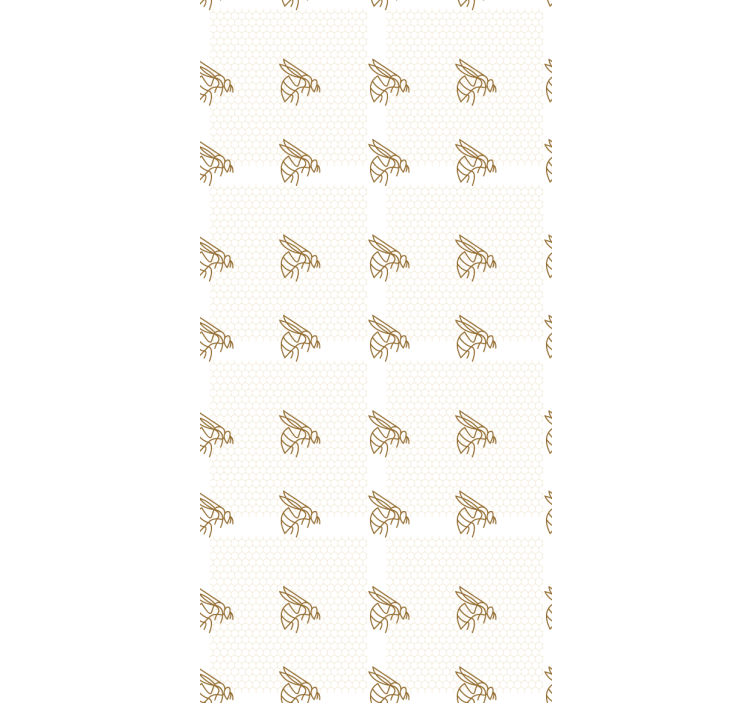 Honey Bee Pattern animals blind - TenStickers