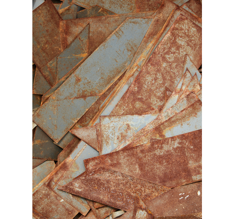 Iron plates texture and pattern blind - TenStickers