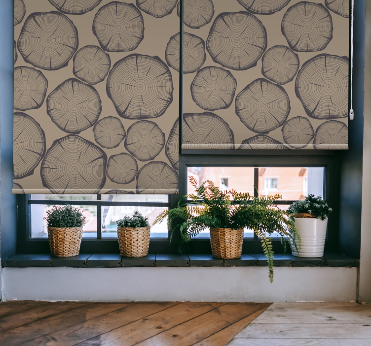 Tree trunk Rustic roller blind - TenStickers