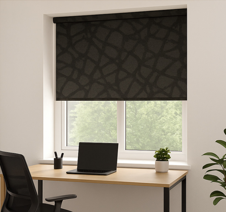 Blind office see-through black/grey - TenStickers