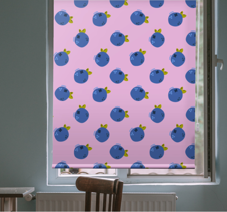 Blueberry pattern blind fruit and vegetables - TenStickers