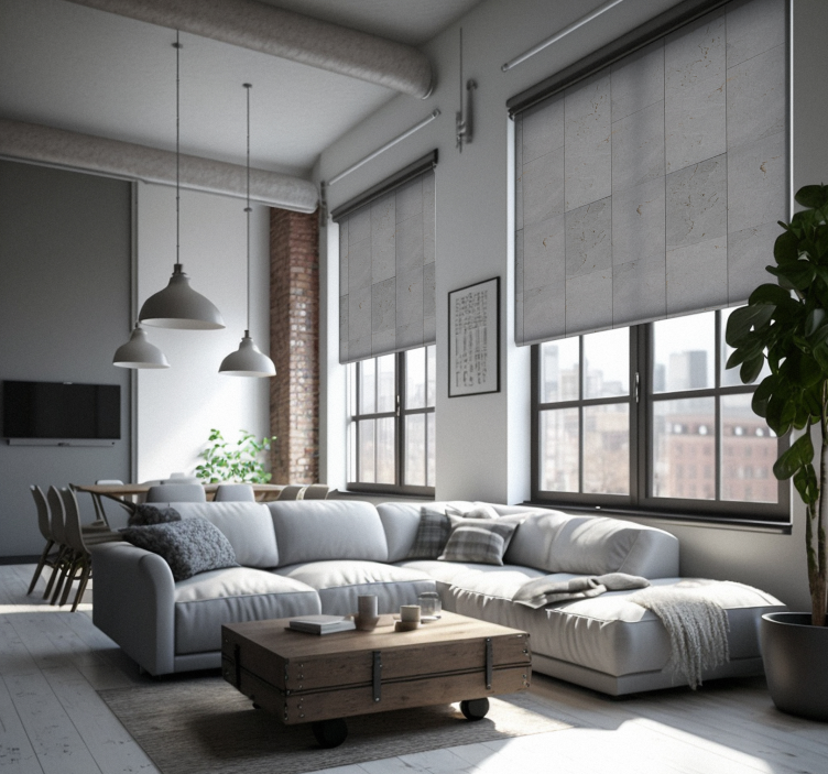 Concrete collage texture and pattern blind - TenStickers