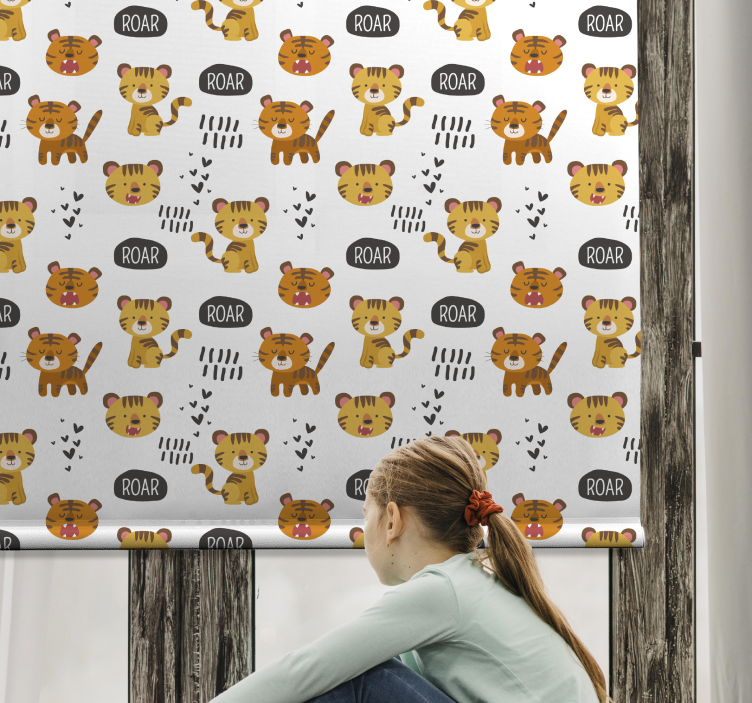 Baby tigers roaring blind children - TenStickers