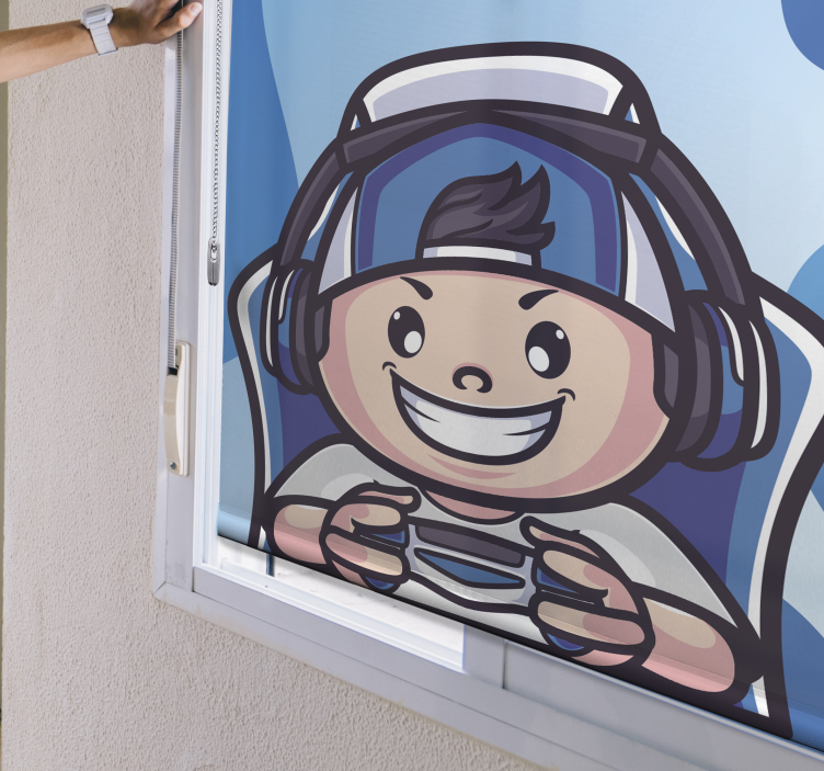 Cheerful Character  blind geek - TenStickers