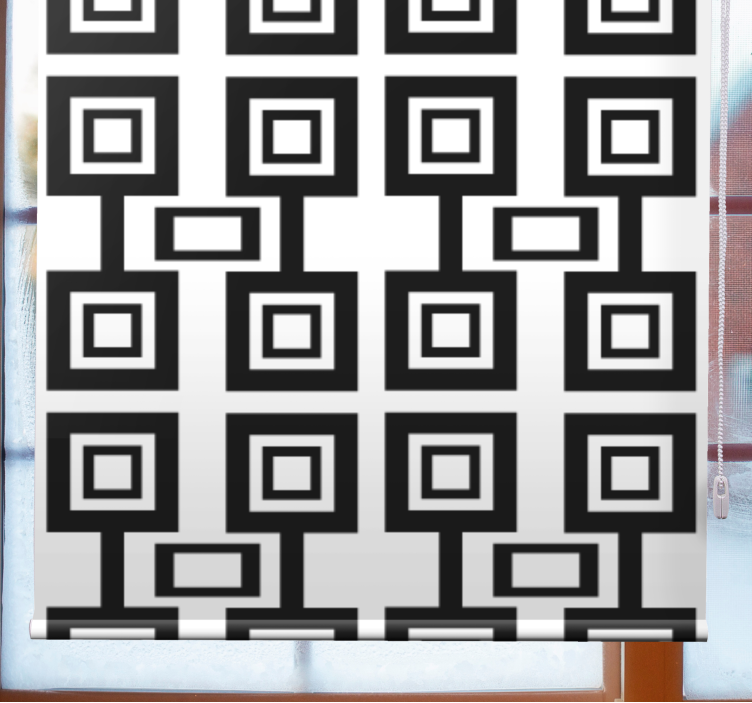 Geometric Square Motif modern blind - TenStickers