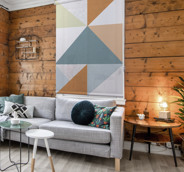 Geometric Triangle Pattern modern blind - TenStickers