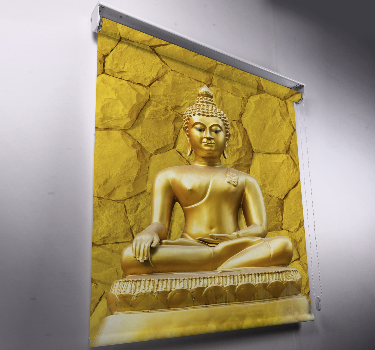 Golden Buddha Zen yellow blind - TenStickers