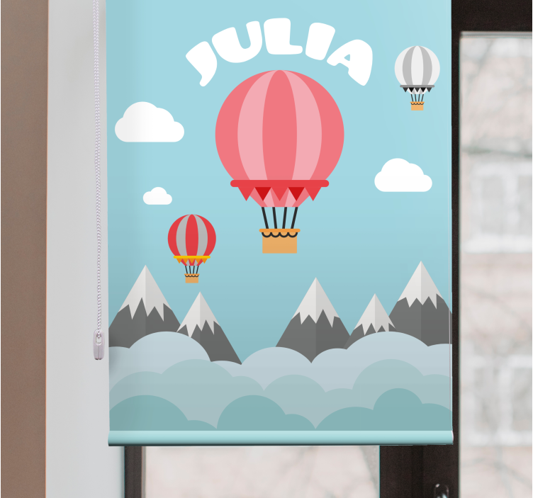 Hot air balloons with name blind children - TenStickers