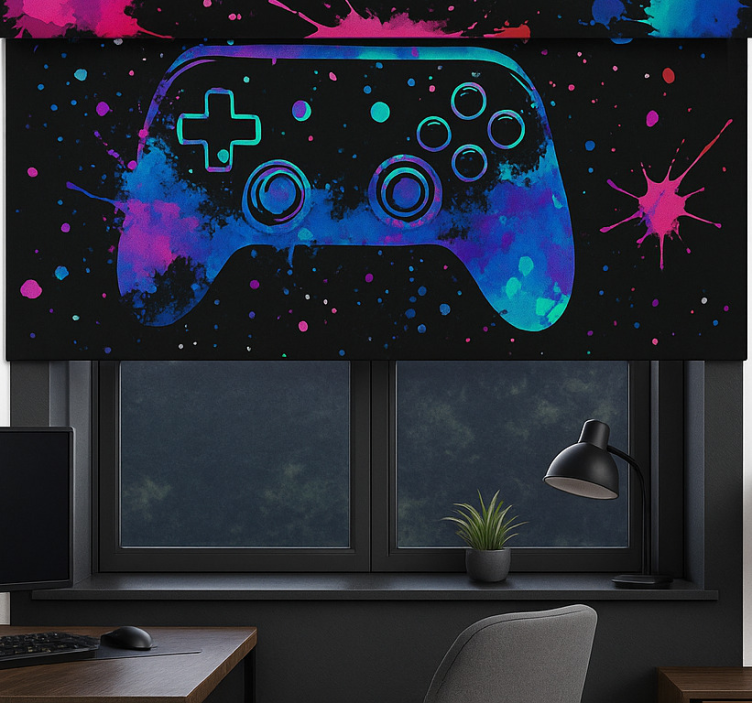 Neon splash paint controllers blind geek - TenStickers