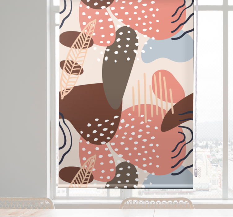 Organic pattern shapes modern blind - TenStickers