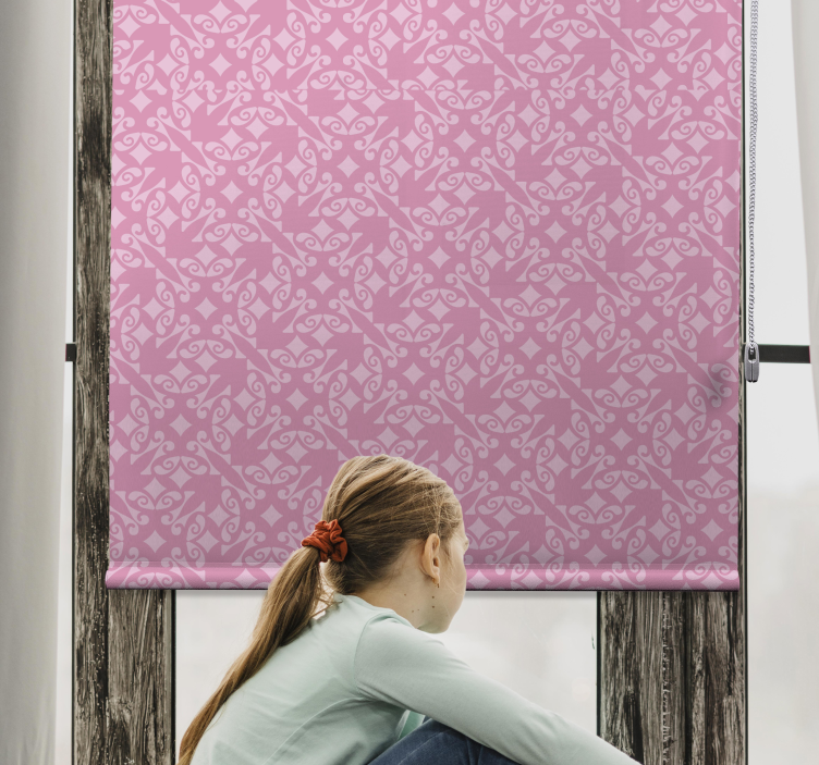 Pink ornamental Classic blind - TenStickers