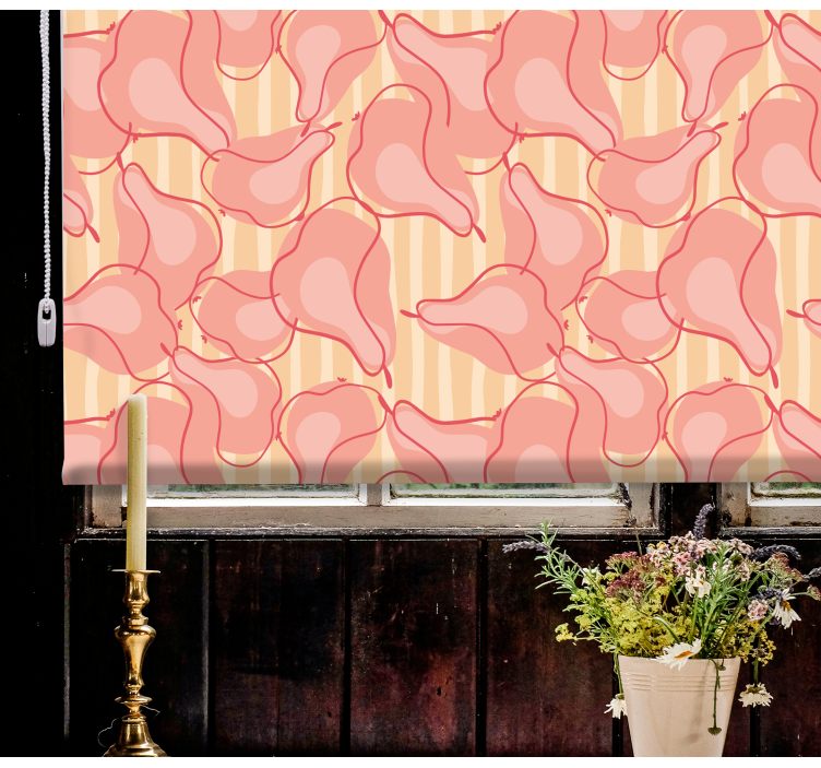 Soft Petal Pattern blind flowers and plants - TenStickers