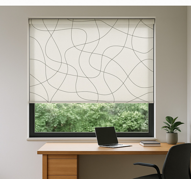Trendy light see through blind office - TenStickers