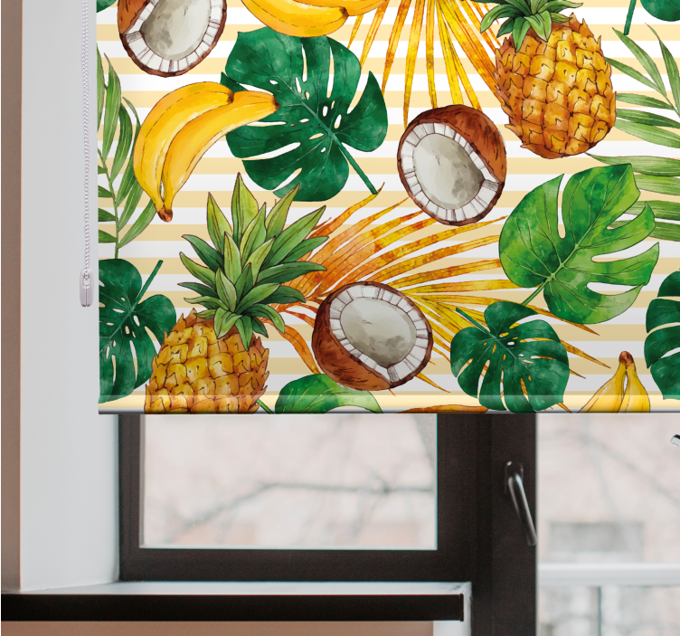 Tropical fruits design blind kitchen - TenStickers