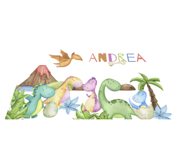 Jurassic scene personalisable placemat - TenStickers