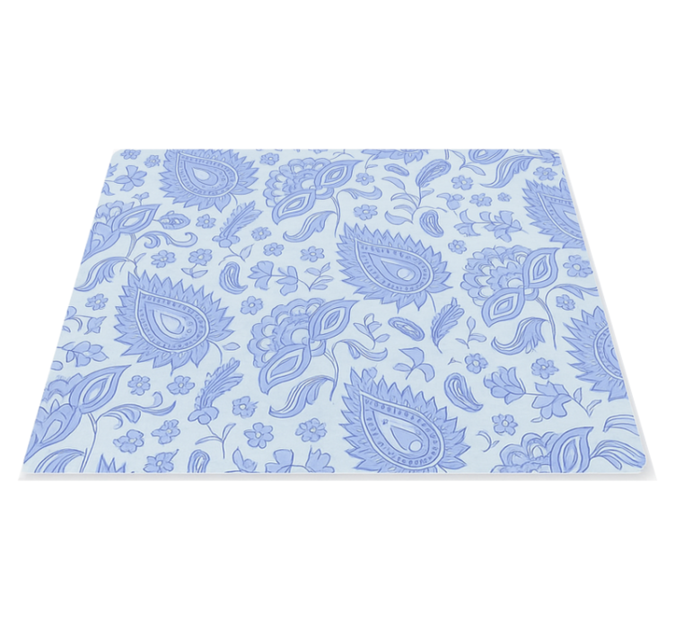 Original placemats blue paisley floral design - TenStickers