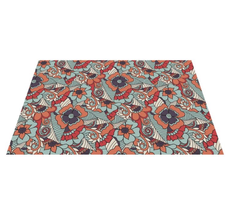 Floral patterned surface placemats - TenStickers
