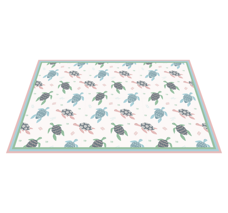 Children placemats turtle themed design - TenStickers