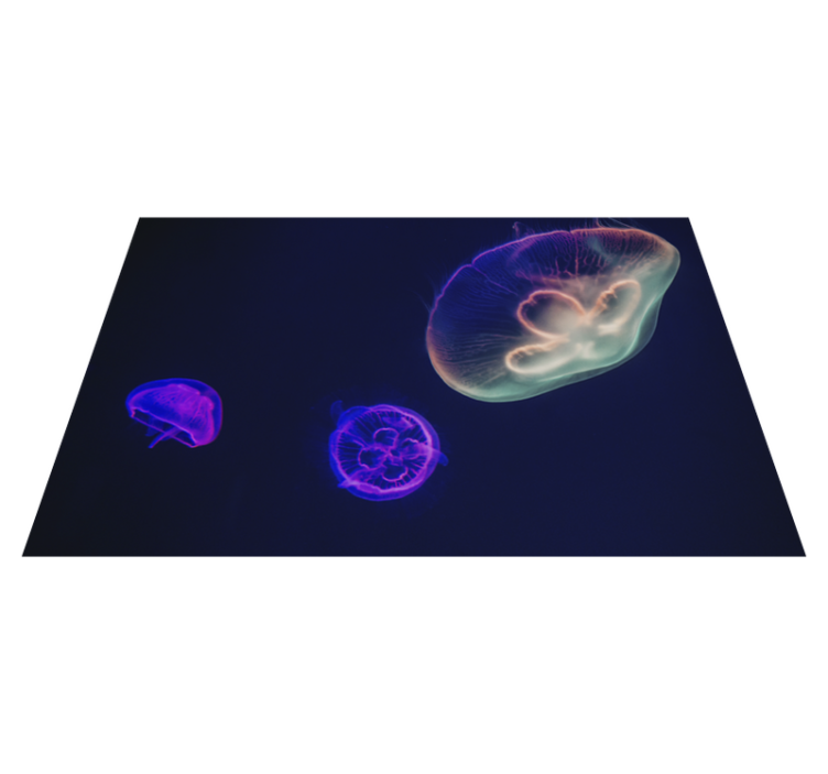 Personalisable placemat with colorful jellyfish design - TenStickers