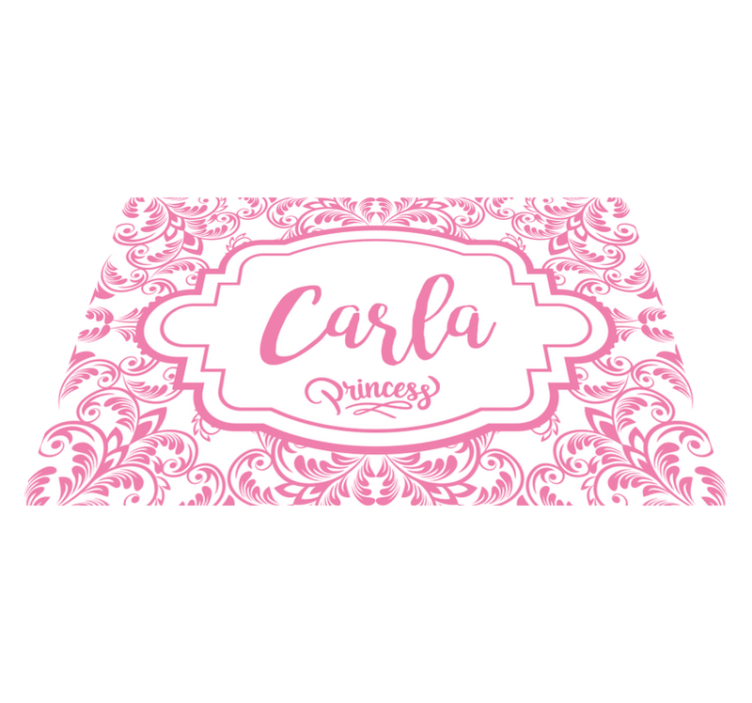 Personalised placemat with elegant name design - TenStickers