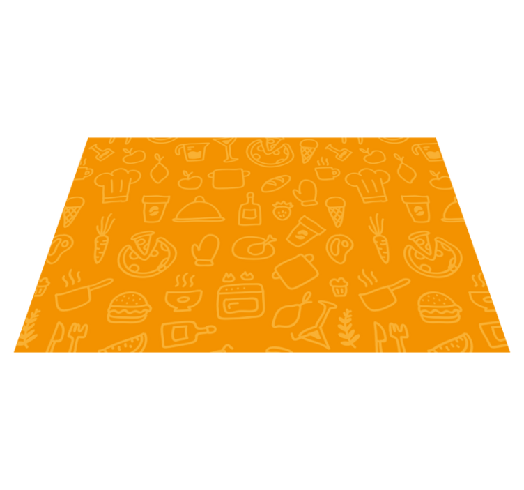 Original placemats kitchen icons design - TenStickers