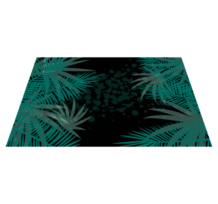 Modern placemats tropical leaf design - TenStickers