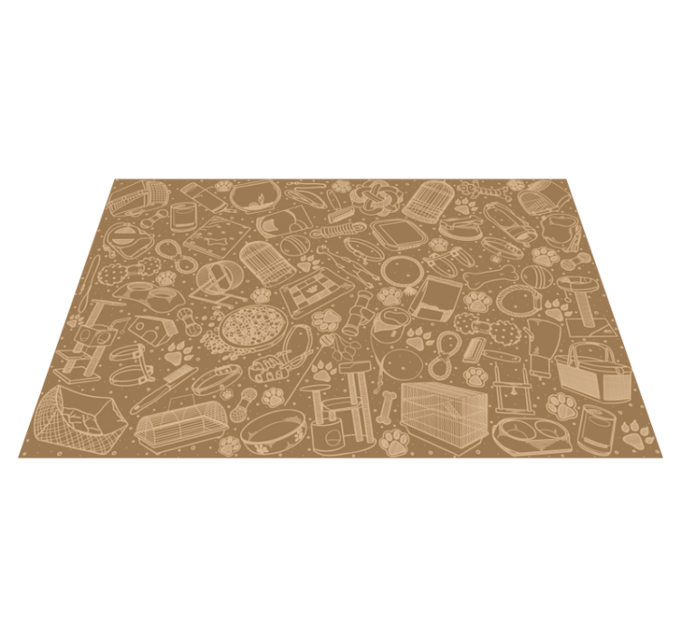 Placemat intricate kitchen details - TenStickers