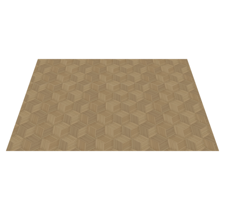 Placemat hexagonal wood design - TenStickers