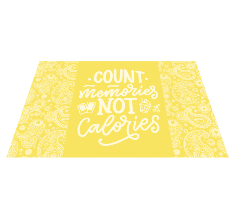 Placemats with quote count memories design - TenStickers