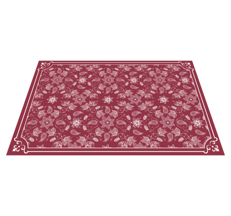 Placemat floral pattern table cover - TenStickers