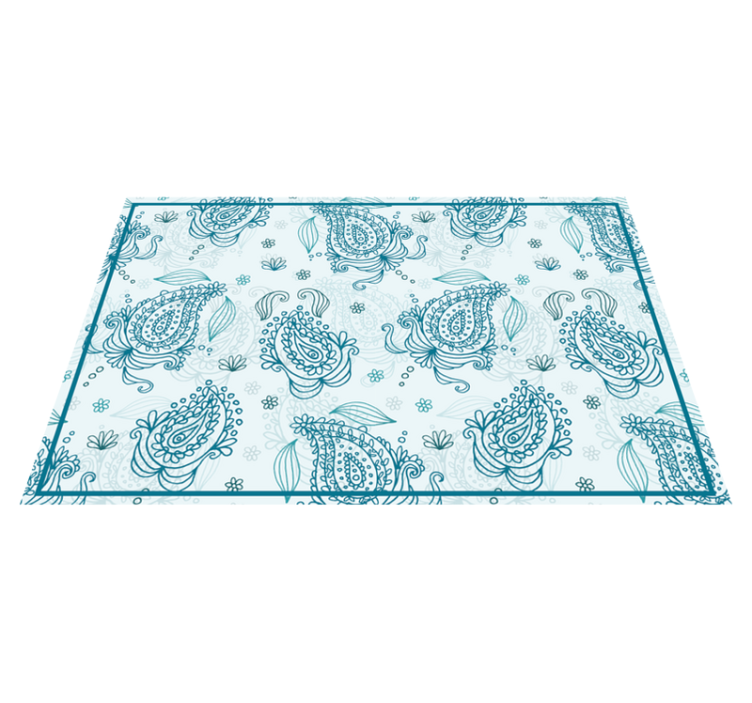 Placemat set with intricate floral design - TenStickers