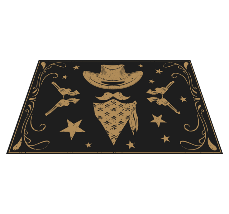 Original placemats cowboy inspired design - TenStickers