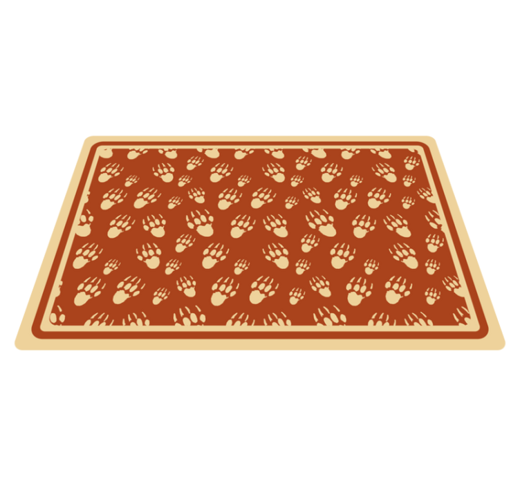 Paw print pattern placemat set - TenStickers