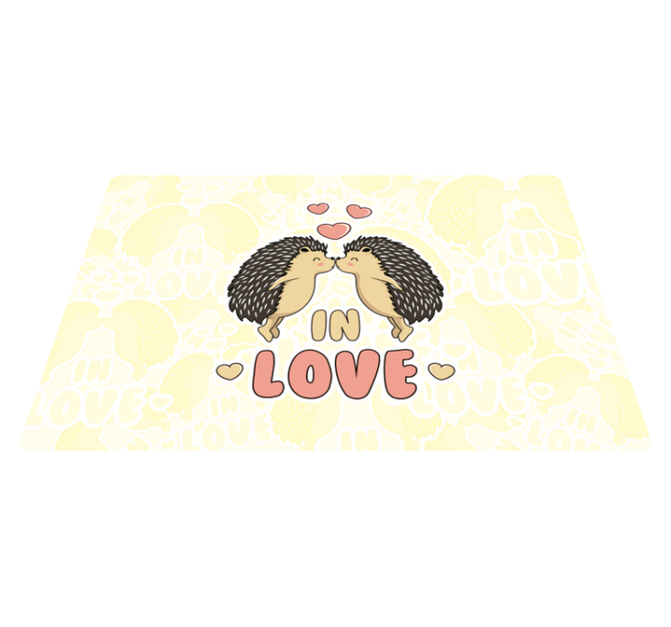 Children placemats hedgehog lovers design - TenStickers