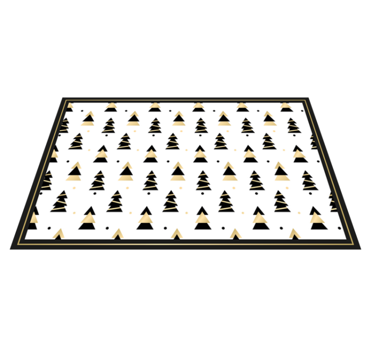 Christmas elegant tree pattern placemats - TenStickers