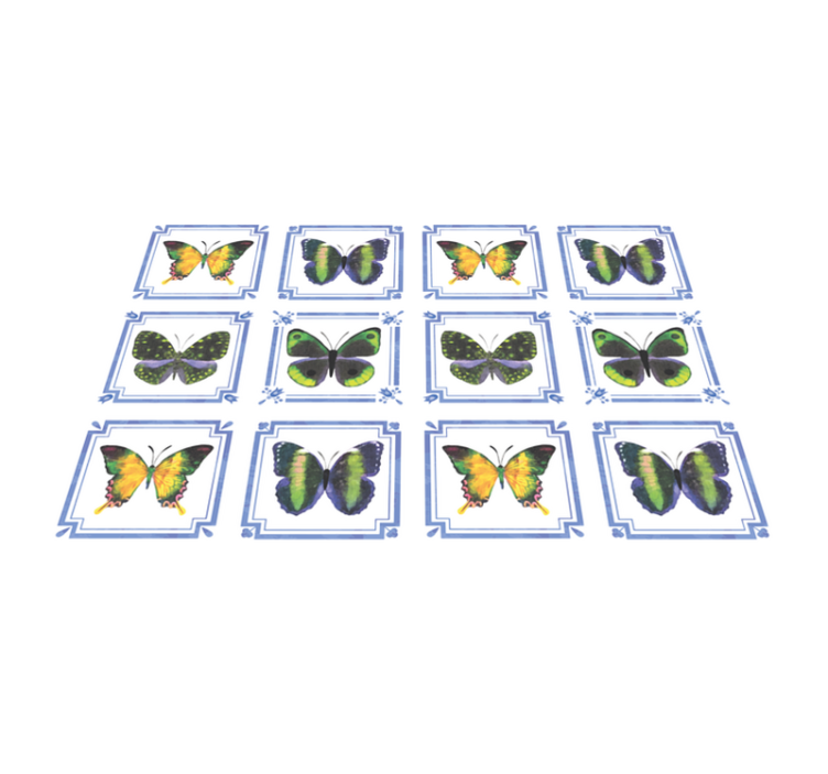 Original placemats butterfly patterned décor - TenStickers