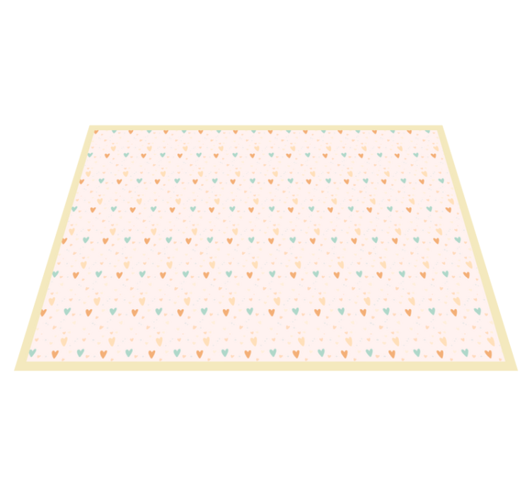 Children placemats heart pattern background - TenStickers