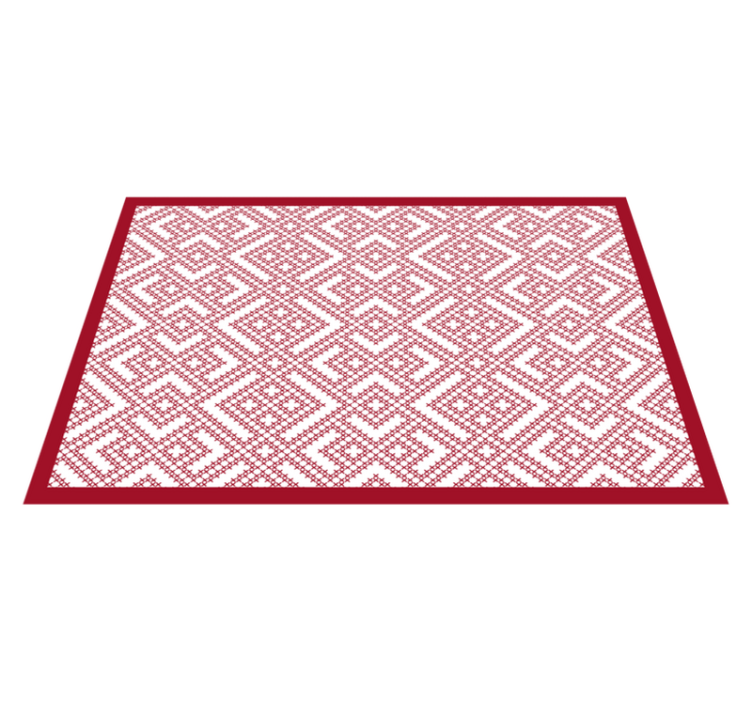 Geometric patterned texture placemats - TenStickers