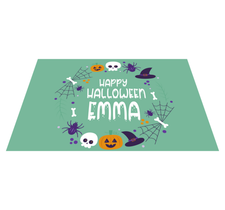 Halloween placemats with halloween themed design - TenStickers