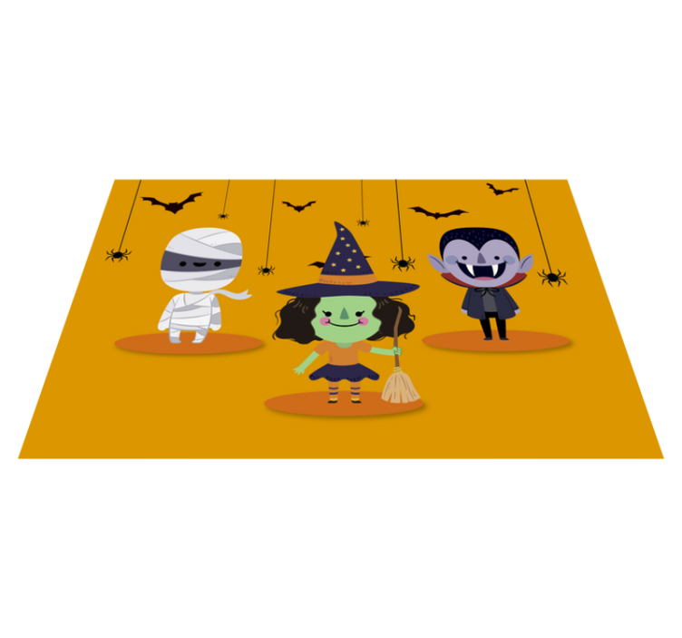Halloween placemats featuring playful spooky figures - TenStickers