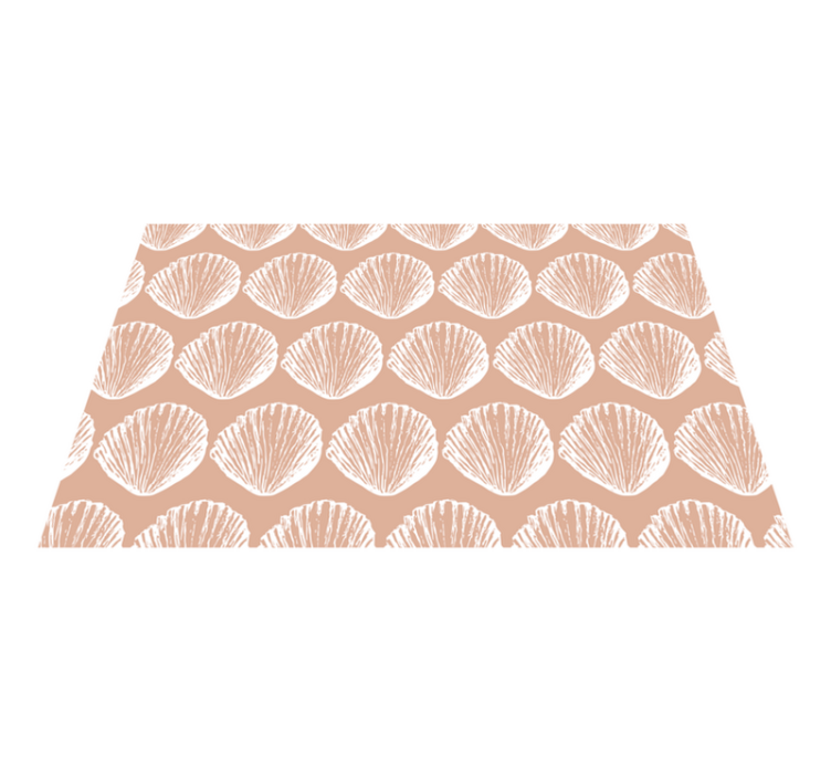 Seashell motif pattern placemats - TenStickers