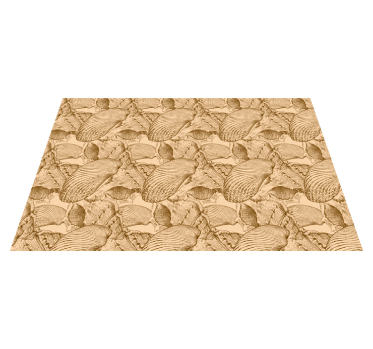 Shell texture surface placemats - TenStickers