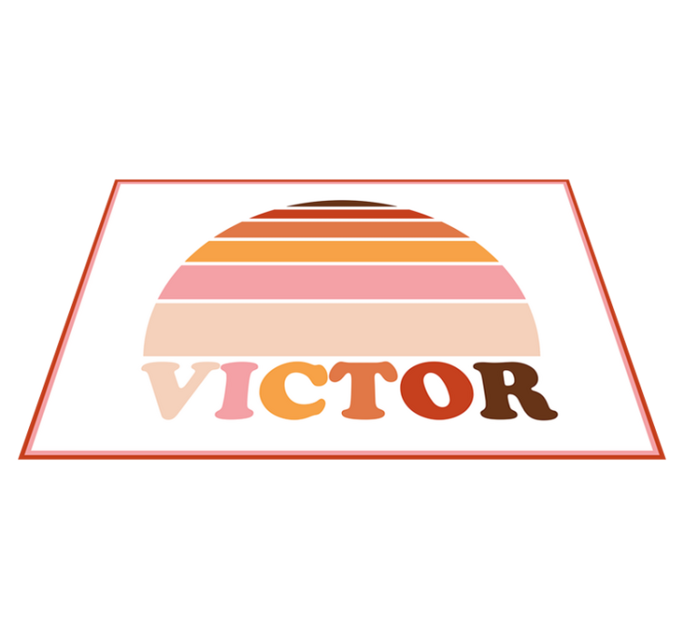 Personalisable placemat customizable name placemat - TenStickers