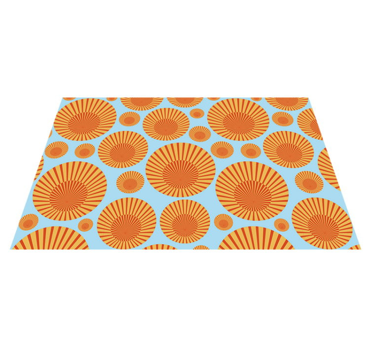 Original placemats radiant circular design - TenStickers